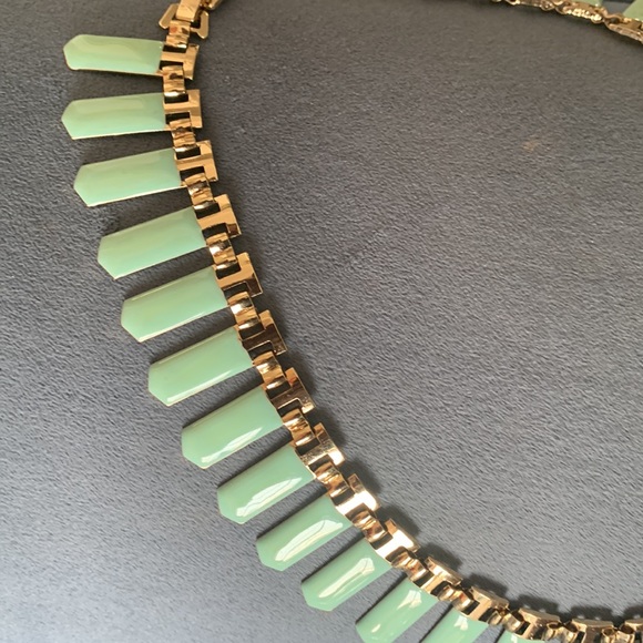 Brand New Turquoise Gold Metal Neckpiece - Picture 4 of 9